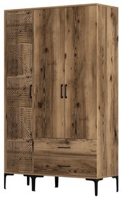 Roupeiro Kumsal PT – Nogueira – 120 x 47,5 x 201,4 cm