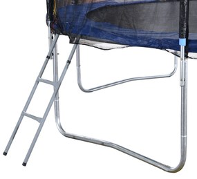 Trampolim ao ar livre para adultos e crianças 244cm de diâmetro Carga de 100kg   Azul