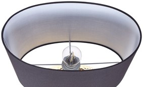 Candeeiro de mesa em cerâmica dourada e preto 51 cm NASVA Beliani