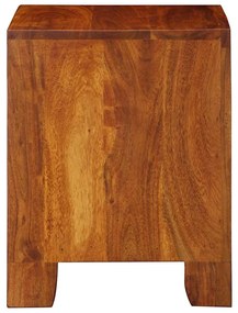 Armário de cabeceira 2 pcs 40x35x45 cm madeira maciça acácia