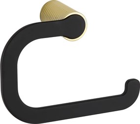Mexen Base suporte para papel higiénico, preto/dourado - 7088233-57