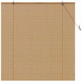 Persianas e Sombras de Janela Marrom Claro 140 x 160 cm Bambu