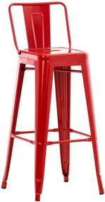 Banco de bar Mason Metal 96 x 44 x 43 cm Vermelho