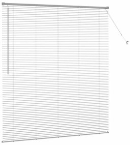 Persiana de Janela com cortinas Outros Manual Prata 80 x 130 cm Alumín