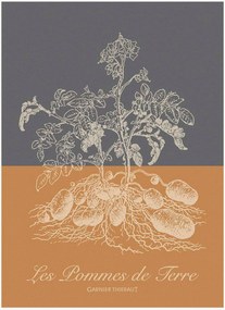 Panos de cozinha jacquard Pommes De Terre Ocre, conjunto de 4
