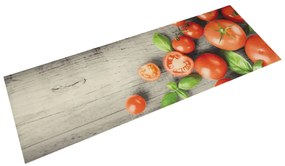 Tapete de cozinha lavável 45x150 cm veludo padrão tomates
