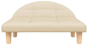 Cama para cães 70x52x30 cm tecido cor creme