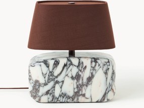 Candeeiro de mesa pequeno com base em mármore Calacatta Viola Maleo