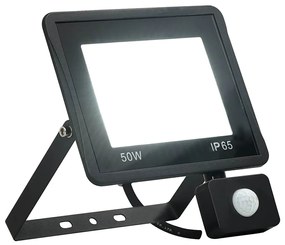 vidaXL Projetor c/ iluminação LED e sensor 50 W branco frio