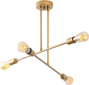 Candeeiro de Teto Camel 7 – Dourado – Diâmetro 70 cm x Altura 40 cm