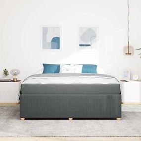 Estrutura da Cama Outros Cinzento escuro 180 x 200 cm tecido