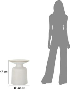 MESA DE APOIO FUSH Ø 40X47 CM BRANCA