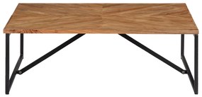 Mesa de centro 110x110x36 cm madeira de acácia maciça