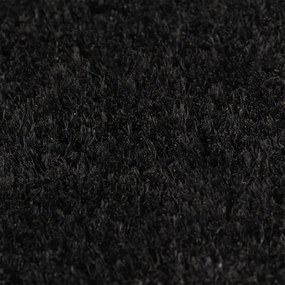Tapete de porta 100x300 cm fibra de coco tufada preto