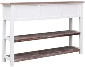 Aparador estilo antigo 115x30x76 cm madeira castanho
