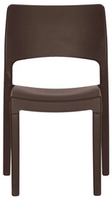 Cadeiras de jardim 2 pcs polipropileno cor moca