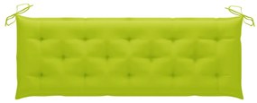 Banco de jardim empilhável c/ almofadão 159 cm teca maciça