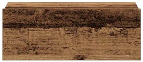 Mesa cabeceira suspensa madeira velha 40x32x15 cm contraplacado