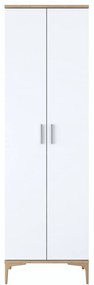 Hall Stand EA116 – Walnut White – 60x198,6x37,5 cm