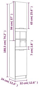 4 pcs conj. móveis casa de banho madeira proc. cinza cimento