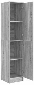 Armário Buffet Cinza Sonoma MDF Médio Armário Buffet Retangular