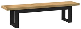 vidaXL Banco de jantar NOAIN pernas forma U 180x40x45 cm pinho maciço
