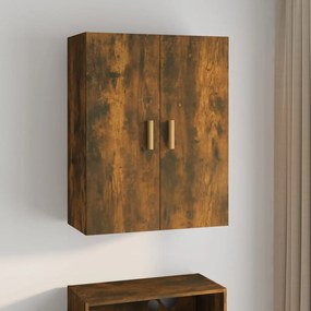 vidaXL Armário de parede suspenso 69,5x34x90 cm carvalho fumado
