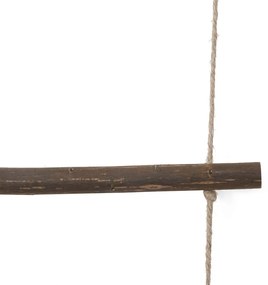 Decoração de parede em forma de escada 50x150 cm ramo natural