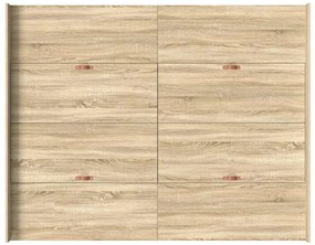 Estrado de cama com arrumação Carvalho sonoma 140 x 190 cm