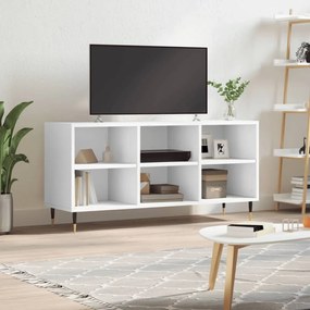 vidaXL Armário de TV 103,5x30x50 cm derivados de madeira branco