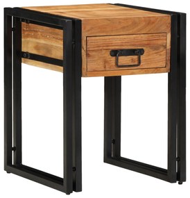 Mesa de Apoio vidaXL 40x40x50 cm em Madeira de Acácia