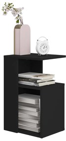 Mesa de apoio 36x30x56 cm contraplacado preto