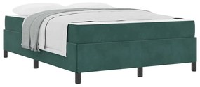 Estrutura da Cama Branco e Cinza Claro 160 x 200 cm Veludo