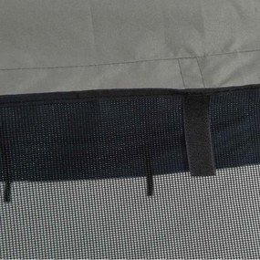 Toldo 4 arcos Bimini paredes malha laterais 243x(170-182)x137cm