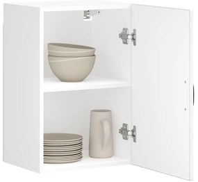 Armário de parede da cozinha Lucca madeira branco brilhante