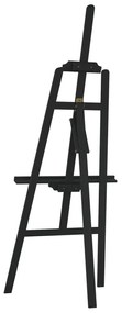 Cavalete 53,5x95x127 cm madeira de pinho maciça preto