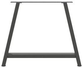 Pés para mesa de jantar em formato A, 2 peças, antracite, 100x(72-73)