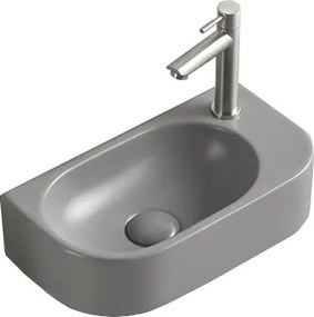 Mexen Viera lavatório de bancada esquerdo 40 x 21 cm, cinza claro mate - 21274061L