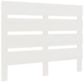 Cama sem colchão 100x200 cm madeira de pinho maciça branco