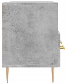 Móvel p/ TV 102x36x50 cm madeira processada cinzento cimento