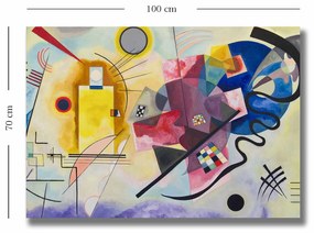 Pintura Decorativa em Tela 70100KANDINSKY028 – Multicolor – 70 x 100 c