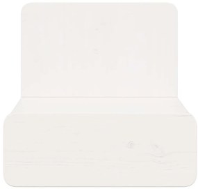 Mesa de Cabeceira Montada na Parede com gaveta 2 pcs Branco