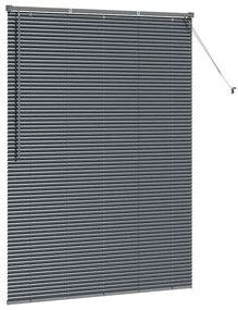Persiana de Janela Cinzento-escuro 80 x 130 cm Alumínio