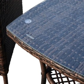 Conjunto Yamas em Vime - 2 Cadeiras e 1 Mesa - Design Natura