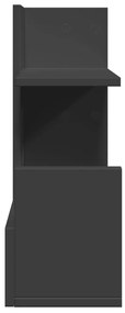 Organizador de secretária 49x20x52,5 cm derivados madeira preto