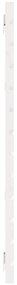 Cabeceira de parede 206x3x91,5cm madeira de pinho maciça branco