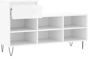 Sapateira 102x36x60 cm derivados de madeira branco