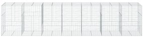 Cesto gabião com cobertura 700x100x150 cm ferro galvanizado