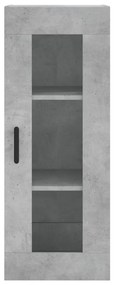 Armário de parede 34,5x34x90 cm cinzento cimento