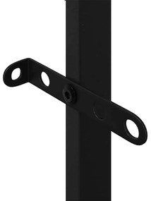 Suporte para lenha 50x30x209 cm aço preto